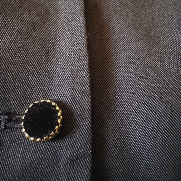 Reformation Black Oakley Peplum Vest with Velvet Buttons – Size 2 - Picture 3 of 3